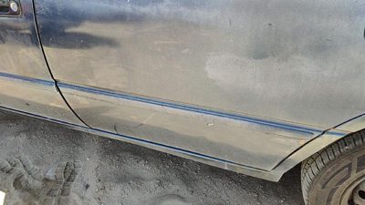 97-99 Camry Driver Left Rear Moulding From Door Oem Back Trim Strip Blue 8L3