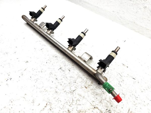 09-20 Dodge Journey Fuel Rail With Set Of 4 Injectors Complete Loaded Oem 2.4L — photo 3