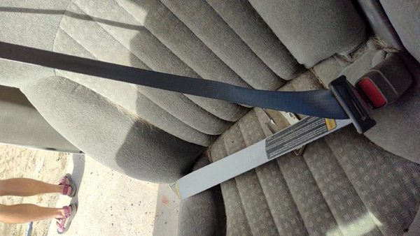 1999-2000 S10 Blazer Driver Left Front Seat Belt Retractor Oem Shoulder Gray 92H — photo 3