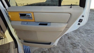 07-10 Navigator Passenger Right Rear Door Trim Panel With Switches Back Tan