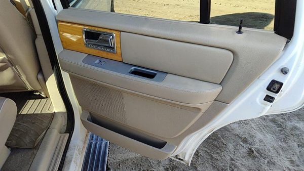 07-10 Navigator Passenger Right Rear Door Trim Panel With Switches Back Tan — photo 2