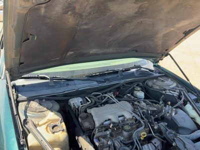 1999 Chevy Lumina Pair of Hood Hinges Right Left Set Jasper Green 56U 88952184