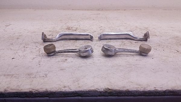 1980 Ford Pickup F150 Inside Door Handle Chrome Interior With Window Cranks LH — photo 4