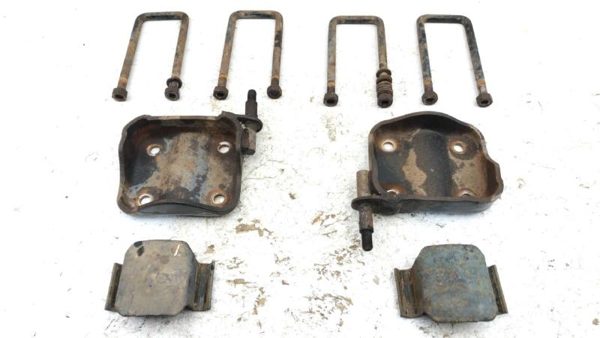 1995-1997 Nissan Hardbody Rear U Bolts Shock Mount Spring Plate Set Oem 4X4 — photo 1