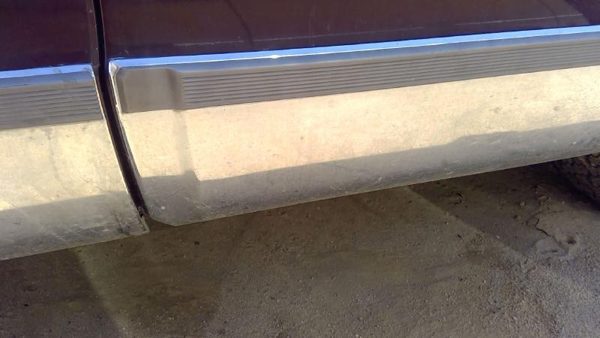93 Cadillac Fleetwood Driver Left Rear Moulding From Door Back Trim Lower Chrome — photo 6