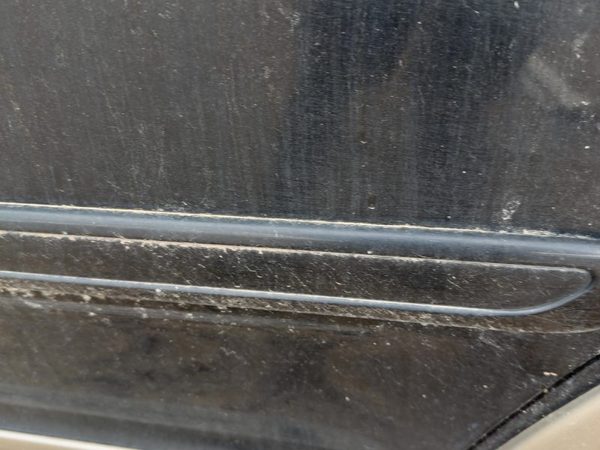 97-02 Ford Expedition Driver Left Rear Upper Moulding From Door Oem Back Black — photo 4