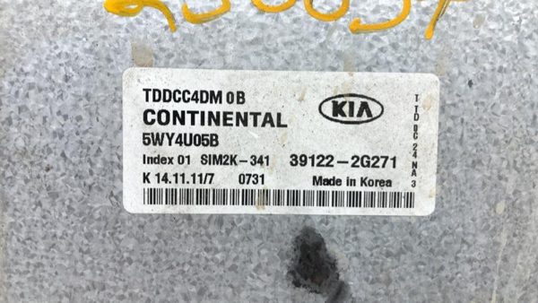 11-13 Kia Forte Electronic Control Module Computer Ecm Ecu 2.4l At 391222g271 — photo 4