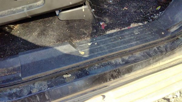 08 Expedition Passenger Right Lower Sill Step Moulding Trim Panel 1W Black/Camel — photo 2
