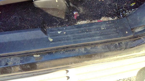 08 Expedition Passenger Right Lower Sill Step Moulding Trim Panel 1W Black/Camel — photo 4