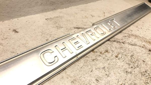 1973-1980 Chevy C10 K10 Tailgate Finish Panel Tail Gate Trim Chrome Oem 00345806 — photo 7