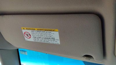 2002-2006 Toyota Camry Driver Left Sun Visor Oem Taupe 43 74320Aa250A0