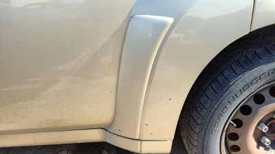 2006-2007 Chevy Hhr Driver Left Rear Moulding From Door Back Trim Strip Gold 15U