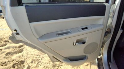 08-10 Grand Cherokee Driver Left Rear Door Trim Panel With Switches Back Gray D1