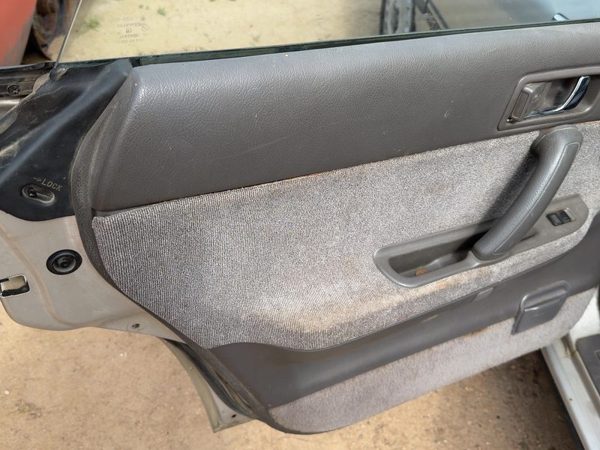 1990-1994 Subaru Legacy Driver Left Rear Door Trim Panel With Switches Back Gray — photo 3