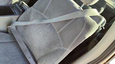 02-04 Chevy Trail Blazer Driver Left Front Seat Belt Retractor Shoulder Gray 95D