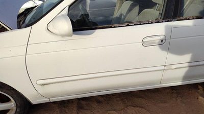 2002 Nissan Sentra Front Door LH White QM1