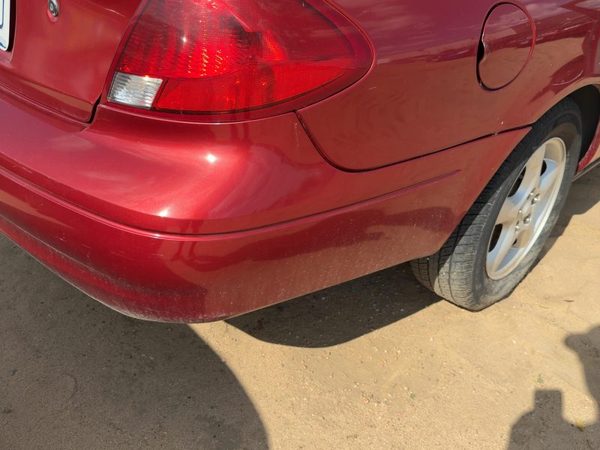2000-2003 Ford Taurus Rear Bumper Cover Assembly Oem Back Sedan Red 2F1Z17K835Ca — photo 2