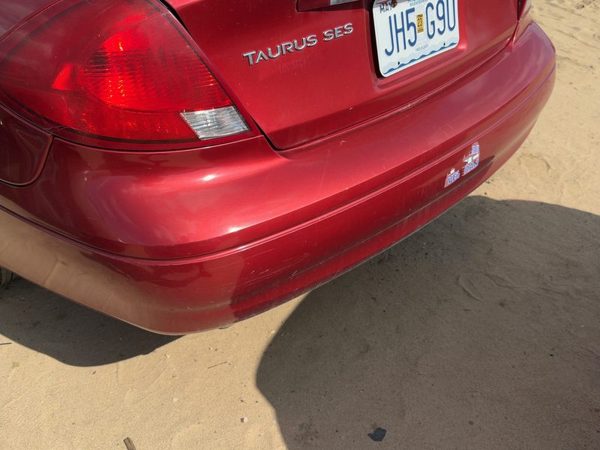 2000-2003 Ford Taurus Rear Bumper Cover Assembly Oem Back Sedan Red 2F1Z17K835Ca — photo 6