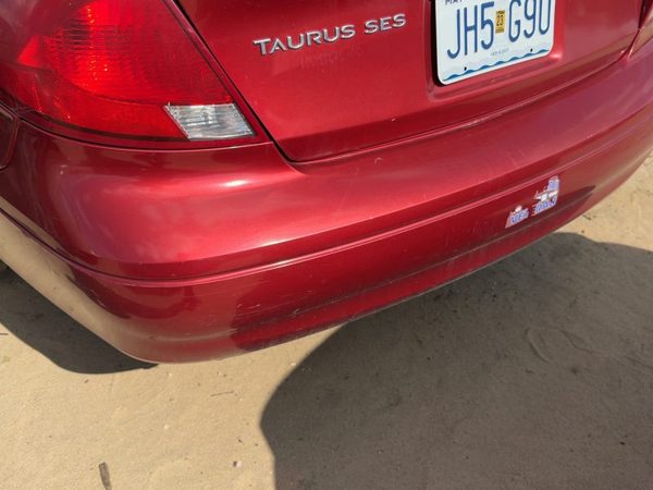 2000-2003 Ford Taurus Rear Bumper Cover Assembly Oem Back Sedan Red 2F1Z17K835Ca — photo 7