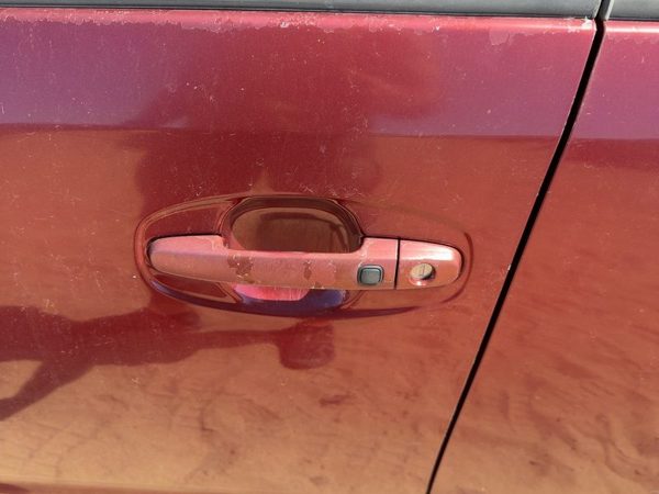 04-05 Prius Driver Left Front Outside Door Handle Oem Smart Key Salsa Red 3Q3 — photo 2