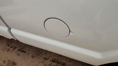 96-03 S10 Pickup Fuel Tank Door With Hinge Gas Lid Oem Filler White 50U 15023050