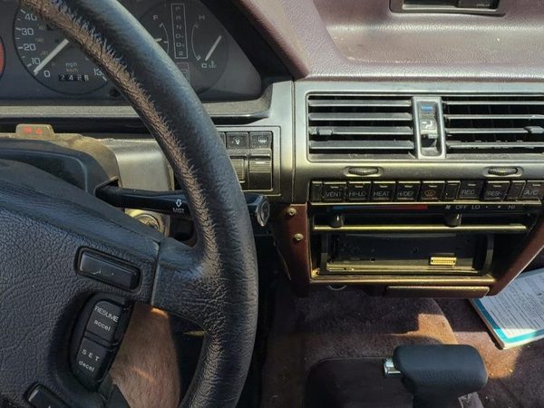1989 Honda Accord Lx Steering Wheel Oem Maroon — photo 4