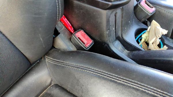 11-13 Chevy Cruze Passenger Right Front Seat Belt Buckle Receiver Oem Black Afo — photo 2