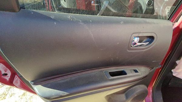 08-13 Nissan Rogue Driver Left Rear Door Trim Panel With Switches Back G Black — photo 4