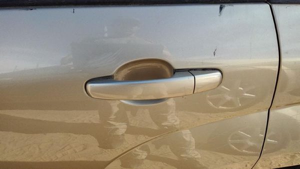 07-08 Grand Vitara Xl-7 Driver Left Rear Outside Door Handle Oem Back Gold — photo 1