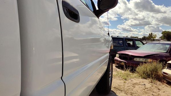 2001 Dodge Ram 1500 Front Door RH Man Wnd Man Lock White — photo 4
