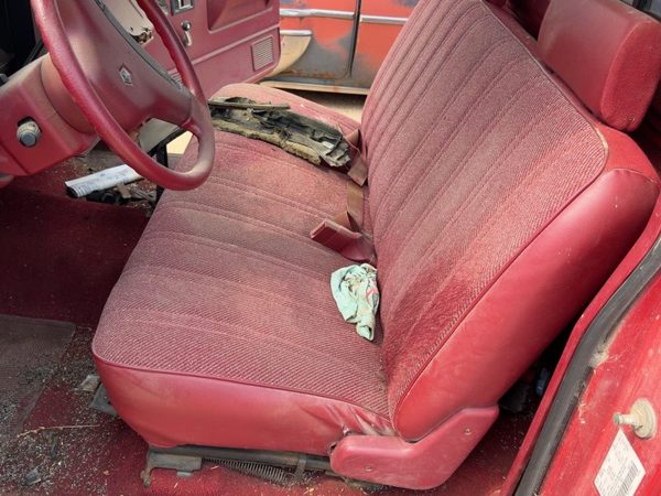 1987-1996 Dodge Dakota Front Bench Seat Assembly Red OEM — photo 4