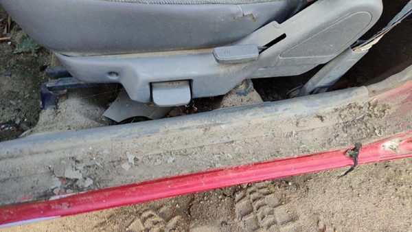 94-97 Ford Aspire Driver Left Side Seat Trim Panel Oem Gray — photo 2