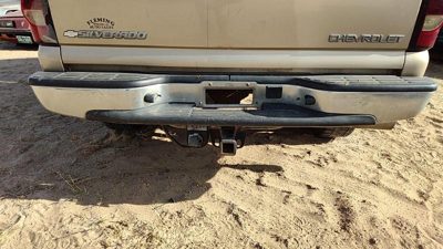 1999-2007 Silverado 1500 Rear Bumper Chrome Assembly With Brackets Oem 12473000