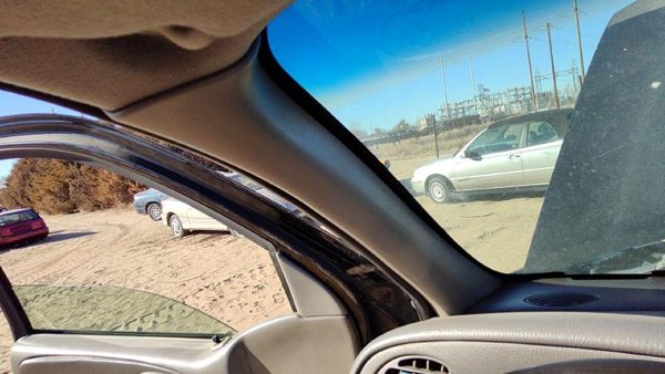 2003 Chevy Trail Blazer Driver Left A Pillar Trim Windshield Post Panel Gray 95D — photo 1