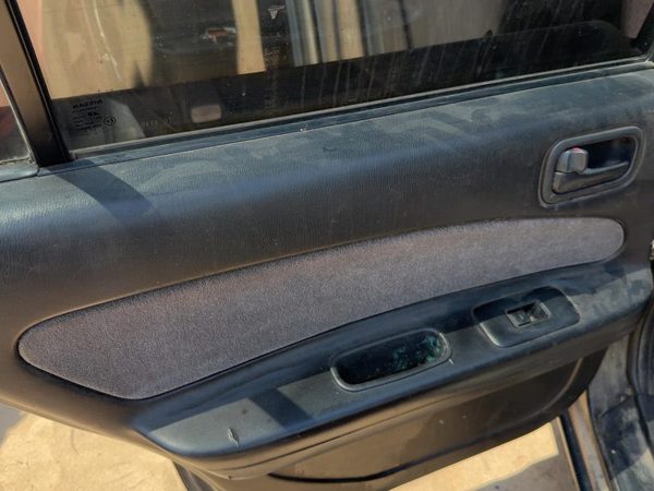 96-99 Nissan Maxima Driver Left Rear Door Trim Panel With Switches Back Black — photo 4