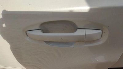 10-14 Legacy Outback Driver Left Rear Outside Door Handle Back 7J Satin White