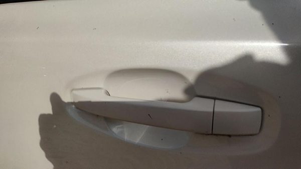 10-14 Legacy Outback Driver Left Rear Outside Door Handle Back 7J Satin White — photo 2