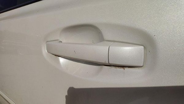 10-14 Legacy Outback Driver Left Rear Outside Door Handle Back 7J Satin White — photo 3
