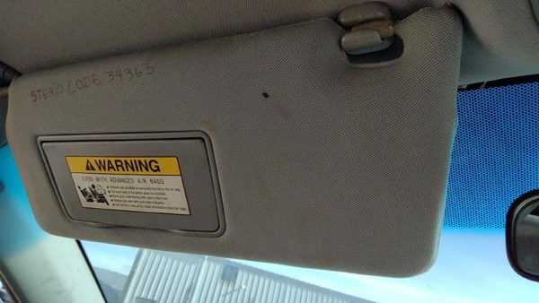 2006-2010 Honda Odyssey Driver Left Sun Visor Oem Gray 83280Shja01zb — photo 4