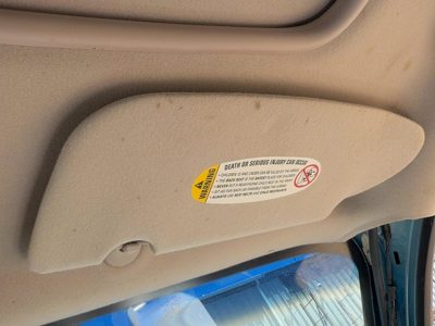 01 Chrysler Pt Cruiser Passenger Right Sun Visor Oem Sunroof Illumination Beige