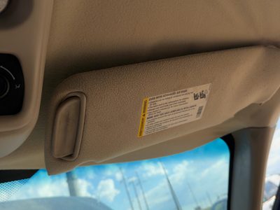 00-03 Suburban Passenger Right Sun Visor Illuminated On-Off Vanity Lamp Tan 52D