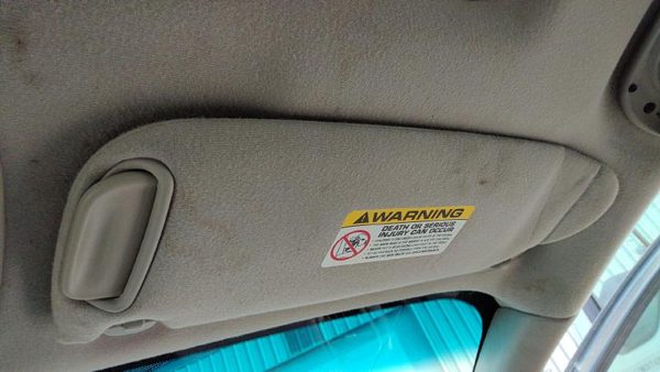 2000-2004 Chrysler 300M Passenger Right Sun Visor Oem Black 0Th98tl2ab — photo 1