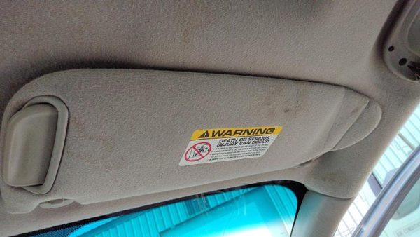 2000-2004 Chrysler 300M Passenger Right Sun Visor Oem Black 0Th98tl2ab — photo 3