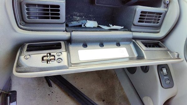 92-95 Pontiac Bonneville Glove Box Assembly Complete Cubby Door Latch Oem Gray — photo 3