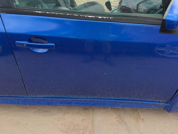 2012 Nissan Sentra Front Door RH Blue B17 — photo 1