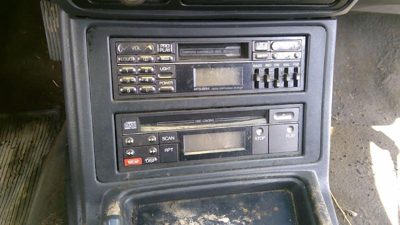 89-93 Mitsubishi Galant Vr-4 Trim Bezel Around Radio Surround Dash Panel Black