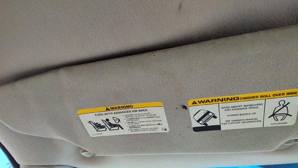 2004-2007 Jeep Liberty Driver Left Sun Visor Oem Gray D5 5Kf91bd1ac — photo 3