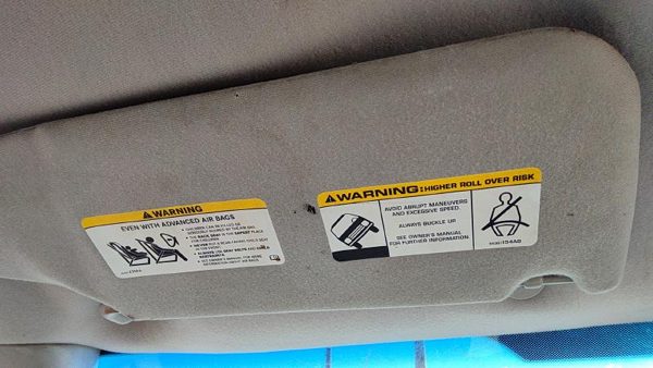2004-2007 Jeep Liberty Driver Left Sun Visor Oem Gray D5 5Kf91bd1ac — photo 4