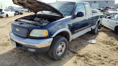 1997-2000 Ford F150 Driver Left Front Brake Caliper With Mount Bracket Oem