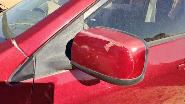 08-15 Rogue Driver Left Power Side Mirror Door Mounted A33 Venom Red Pearl — photo 1